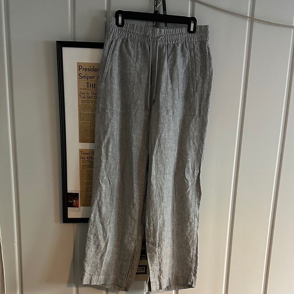 Athleta Linen wide leg pants